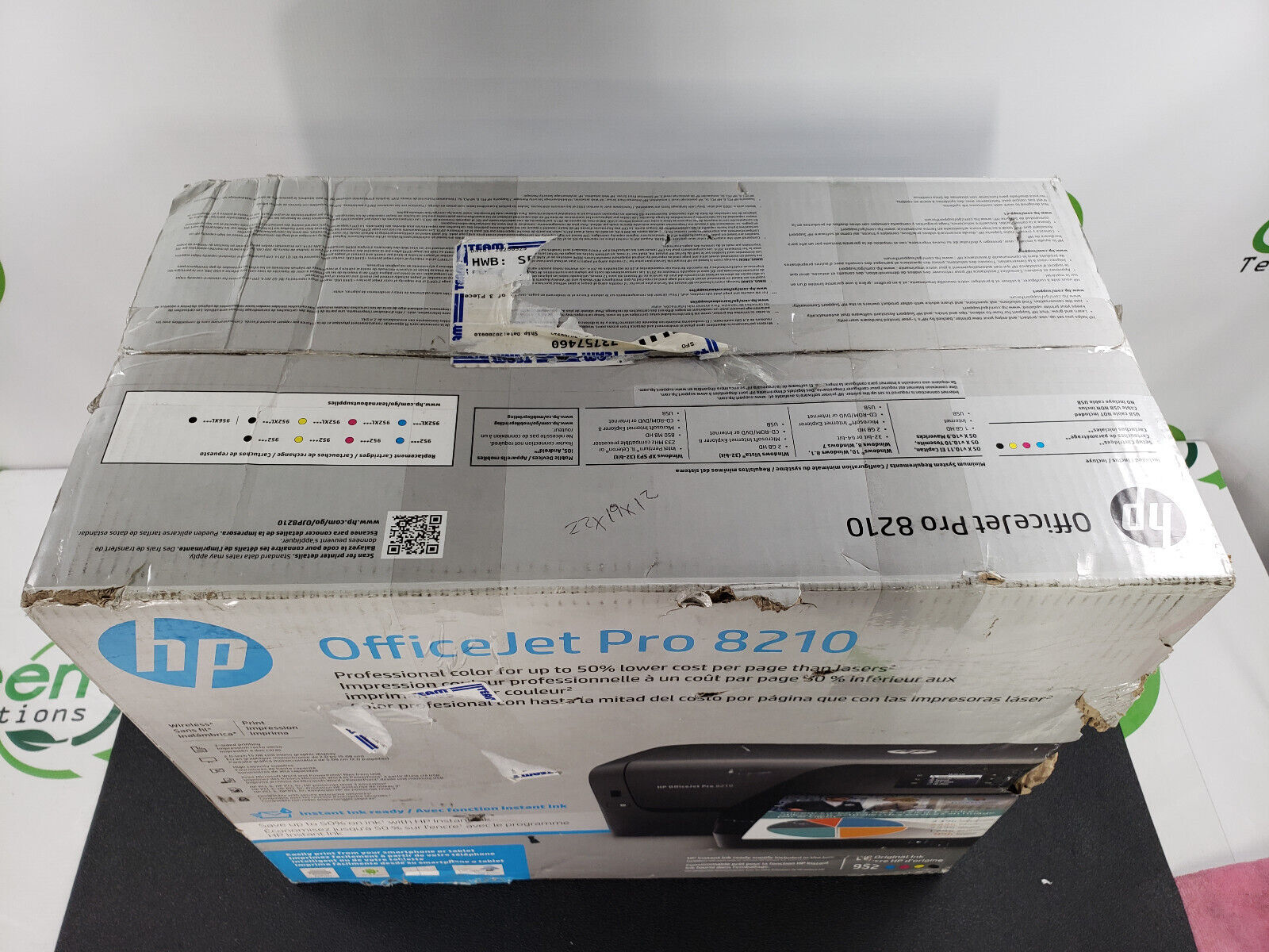 New Box HP OfficeJet Pro 8210 D9L64A Wireless All-In-One Printer